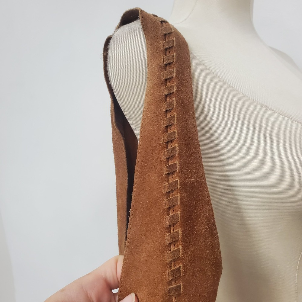 Haute Hippie Designer Suede Leather Brown Hobo Bag Large Brown Slouchy Boho - Picture 2 of 16